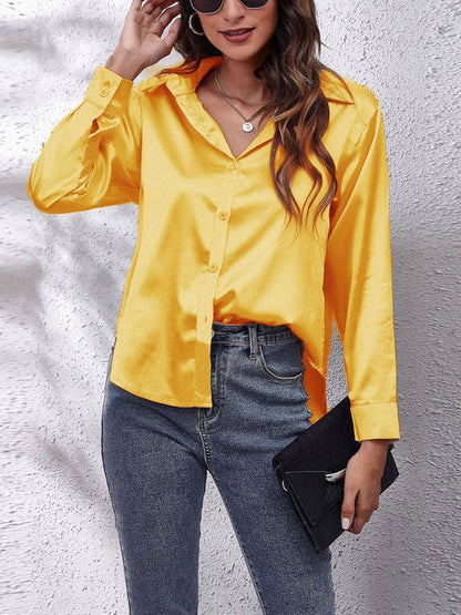 Women's Formal Blouse with Button Placket | Long Sleeve