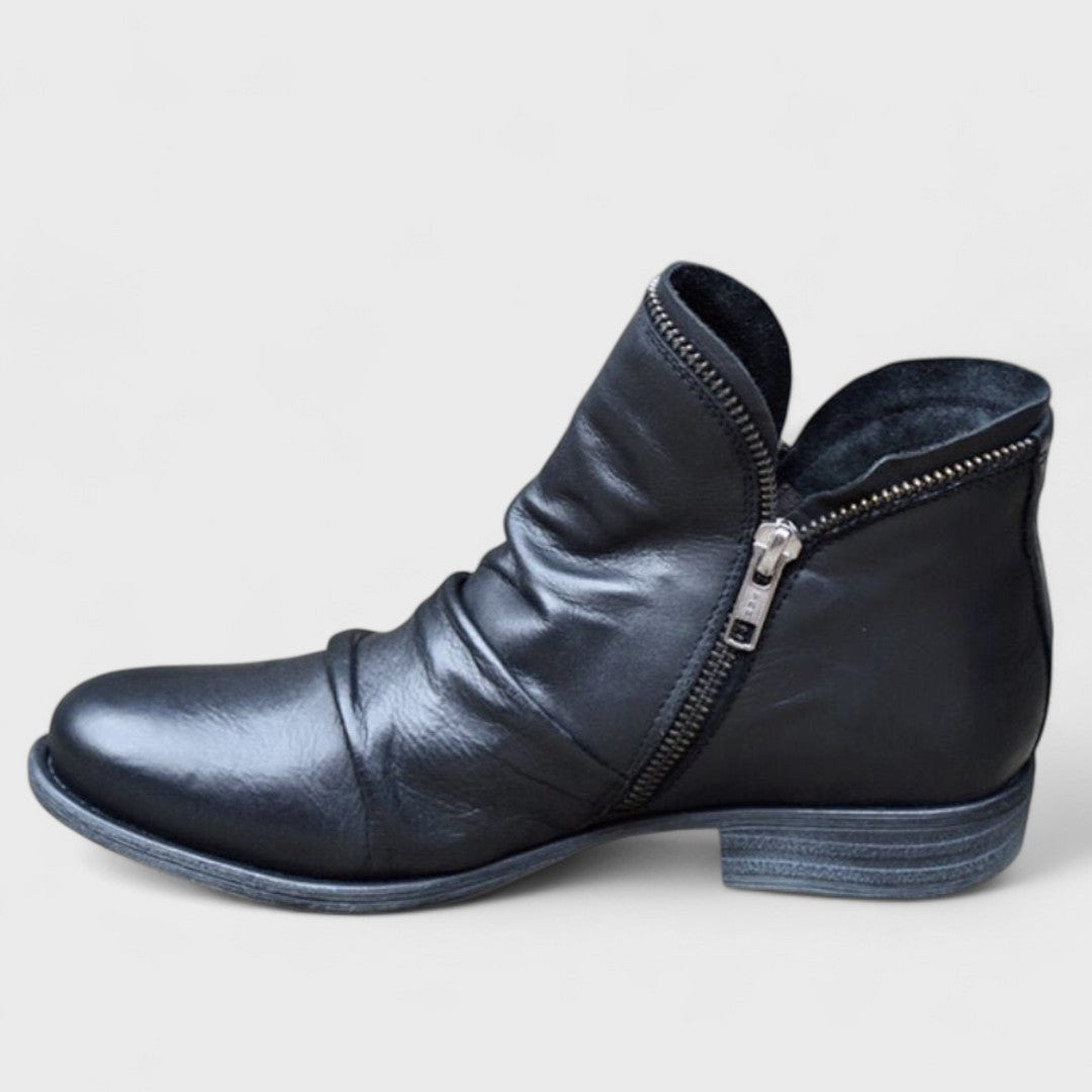 Women's Retro Ankle Boots | with Side-Zipper