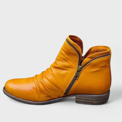 Women's Retro Ankle Boots | with Side-Zipper