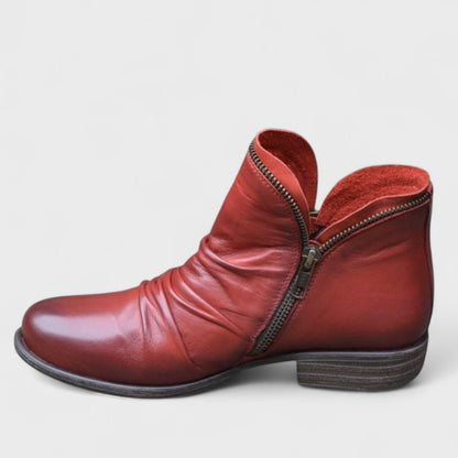 Women's Retro Ankle Boots | with Side-Zipper