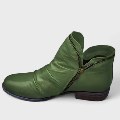 Women's Retro Ankle Boots | with Side-Zipper