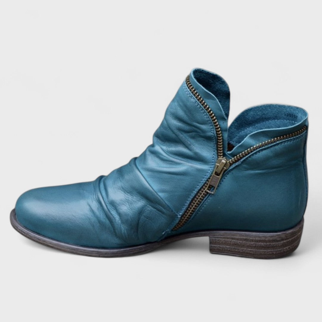 Women's Retro Ankle Boots | with Side-Zipper
