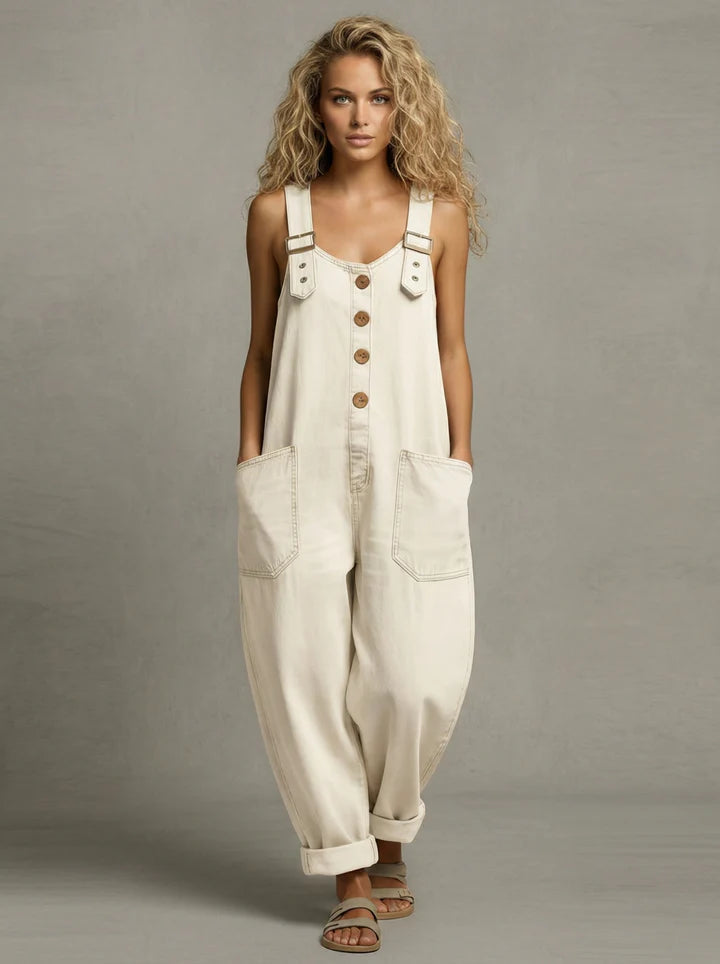 Women's Loose Fit Casual Overalls | with Pockets