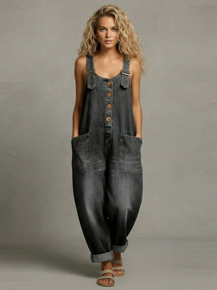 Women's Loose Fit Casual Overalls | with Pockets