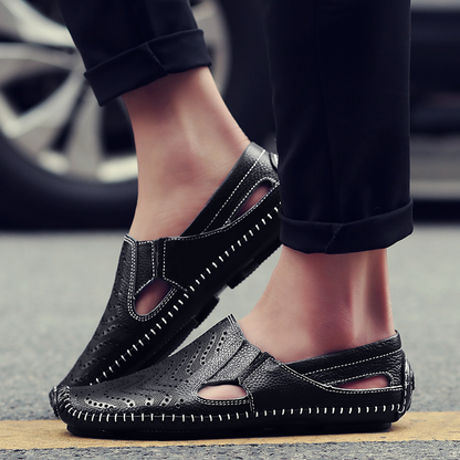 Men's Hollow-Out Summer Casual Sandals | Slip-On