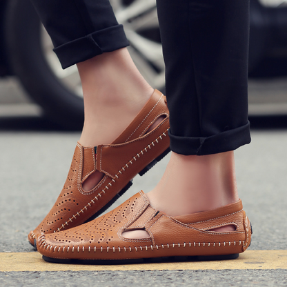 Men's Hollow-Out Summer Casual Sandals | Slip-On