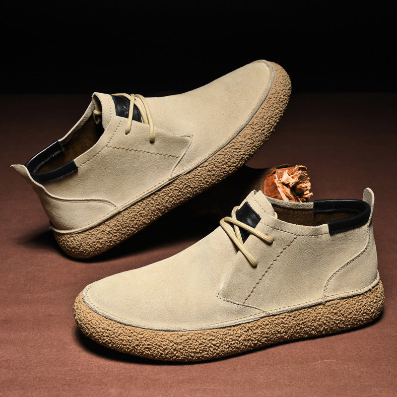 Men's Casual Mid-Top Loafers | Lace-Up
