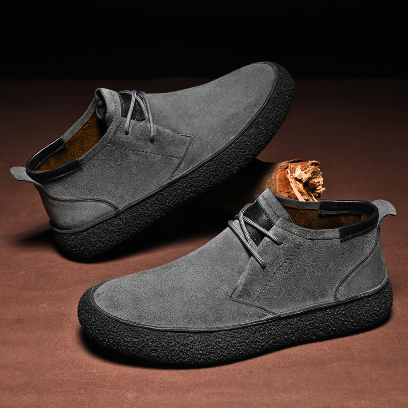 Men's Casual Mid-Top Loafers | Lace-Up
