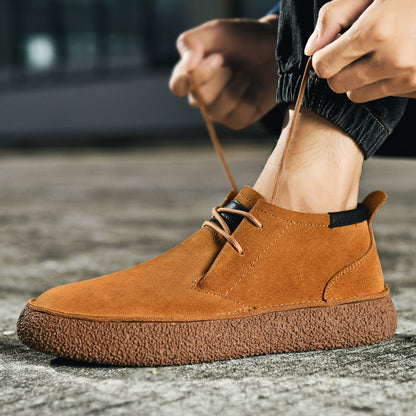 Men's Casual Mid-Top Loafers | Lace-Up