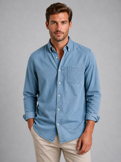 Men's Long Sleeve Button-Down Shirt | Smart Casual