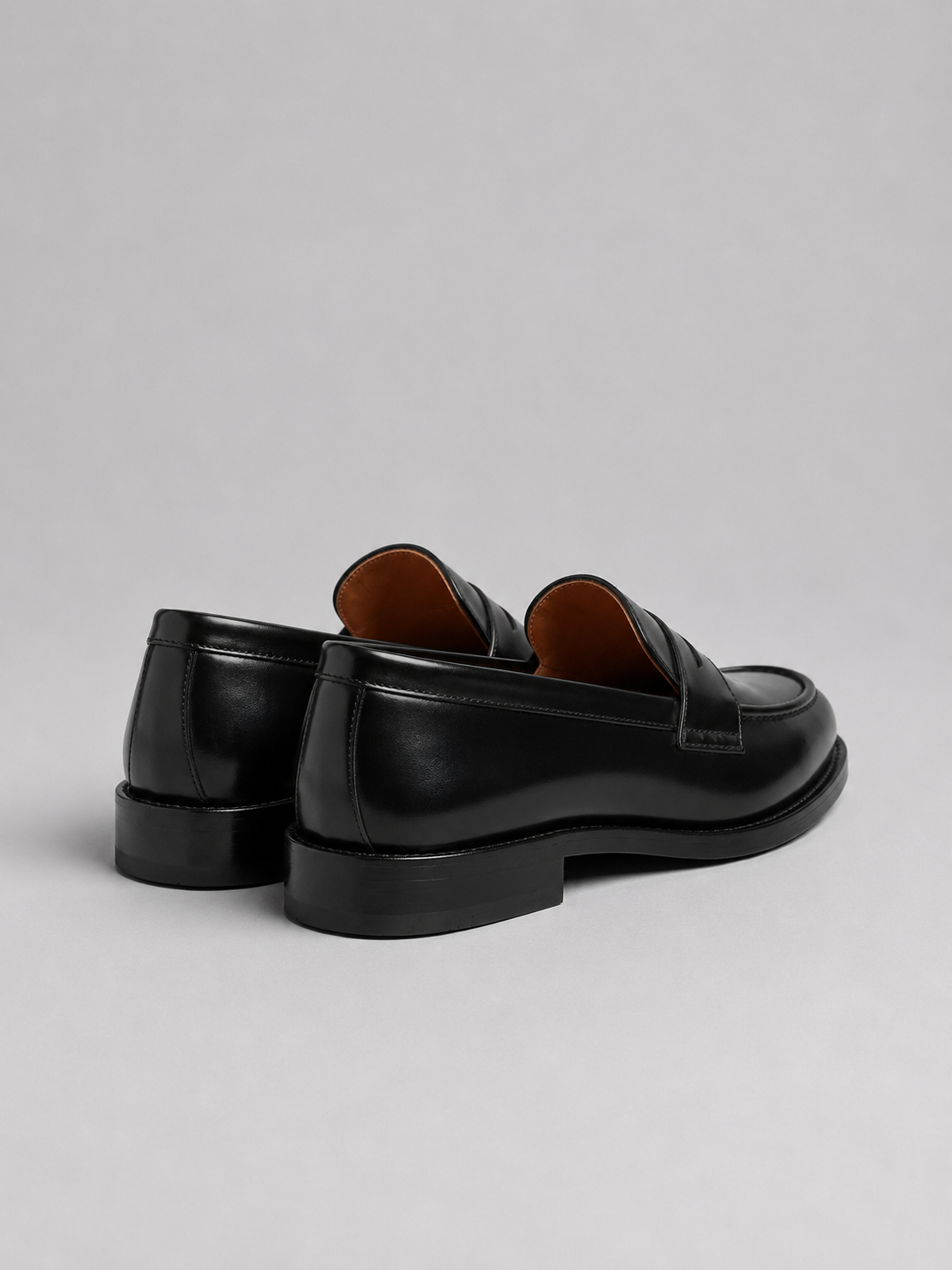 Men's Classic Black Penny Loafers | Slip-On