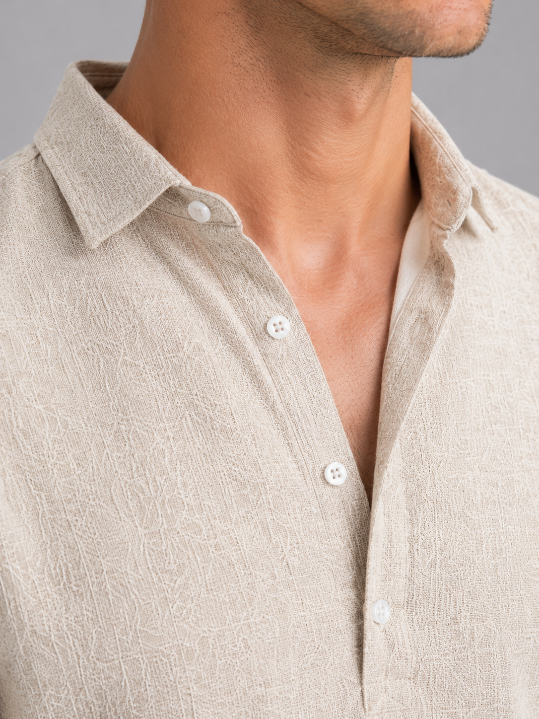 Men's Relaxed Fit Summer Shirt | Long Sleeve