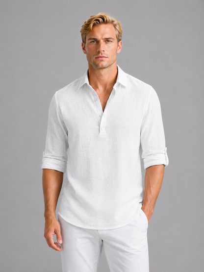 Men's Relaxed Fit Summer Shirt | Long Sleeve