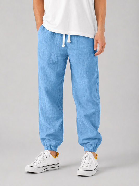 Men's Relaxed Fit Summer Casual Joggers | with Drawstring