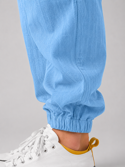 Men's Relaxed Fit Summer Casual Joggers | with Drawstring