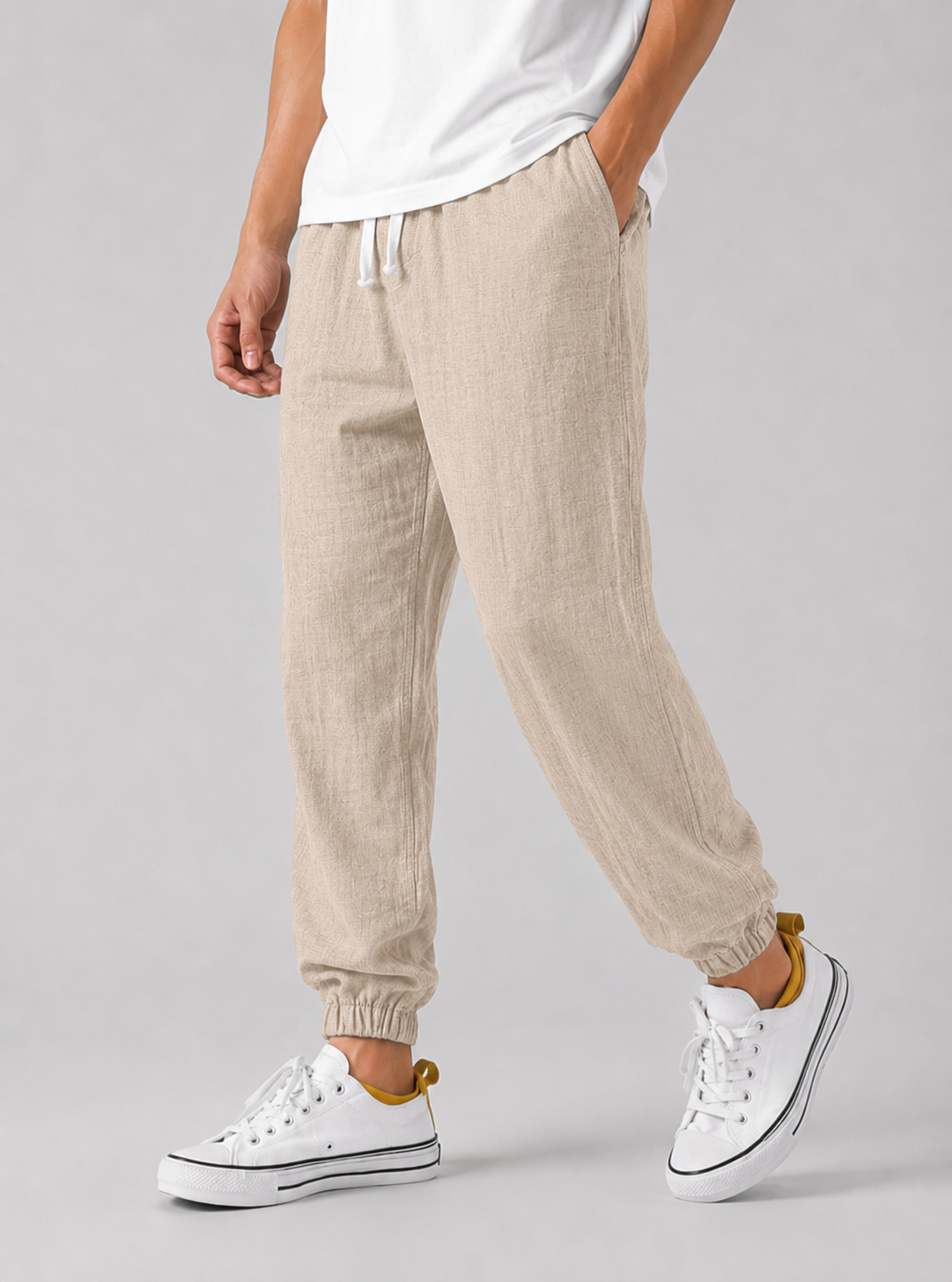 Men's Relaxed Fit Summer Casual Joggers | with Drawstring