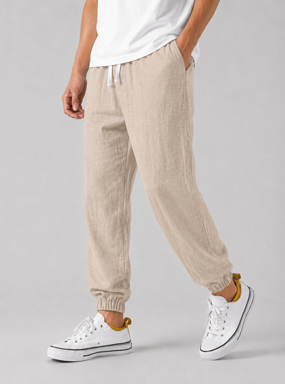 Men's Relaxed Fit Summer Casual Joggers | with Drawstring
