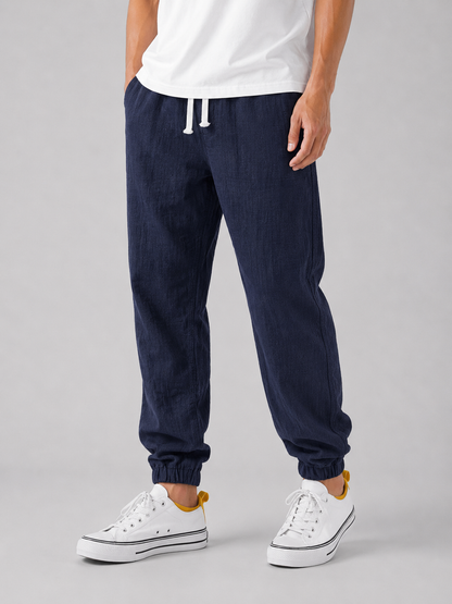 Men's Relaxed Fit Summer Casual Joggers | with Drawstring