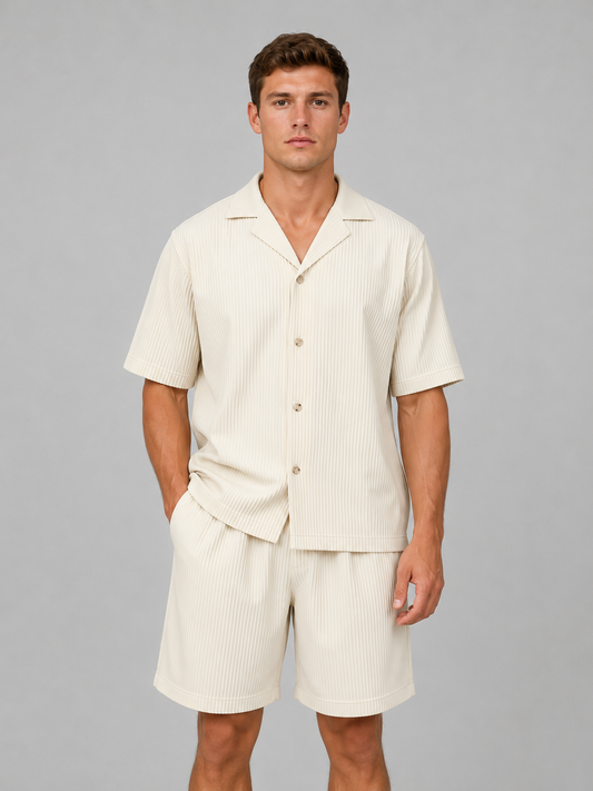 Men's Resort Shirt and Shorts Matching Set | Two-Piece Co-ord