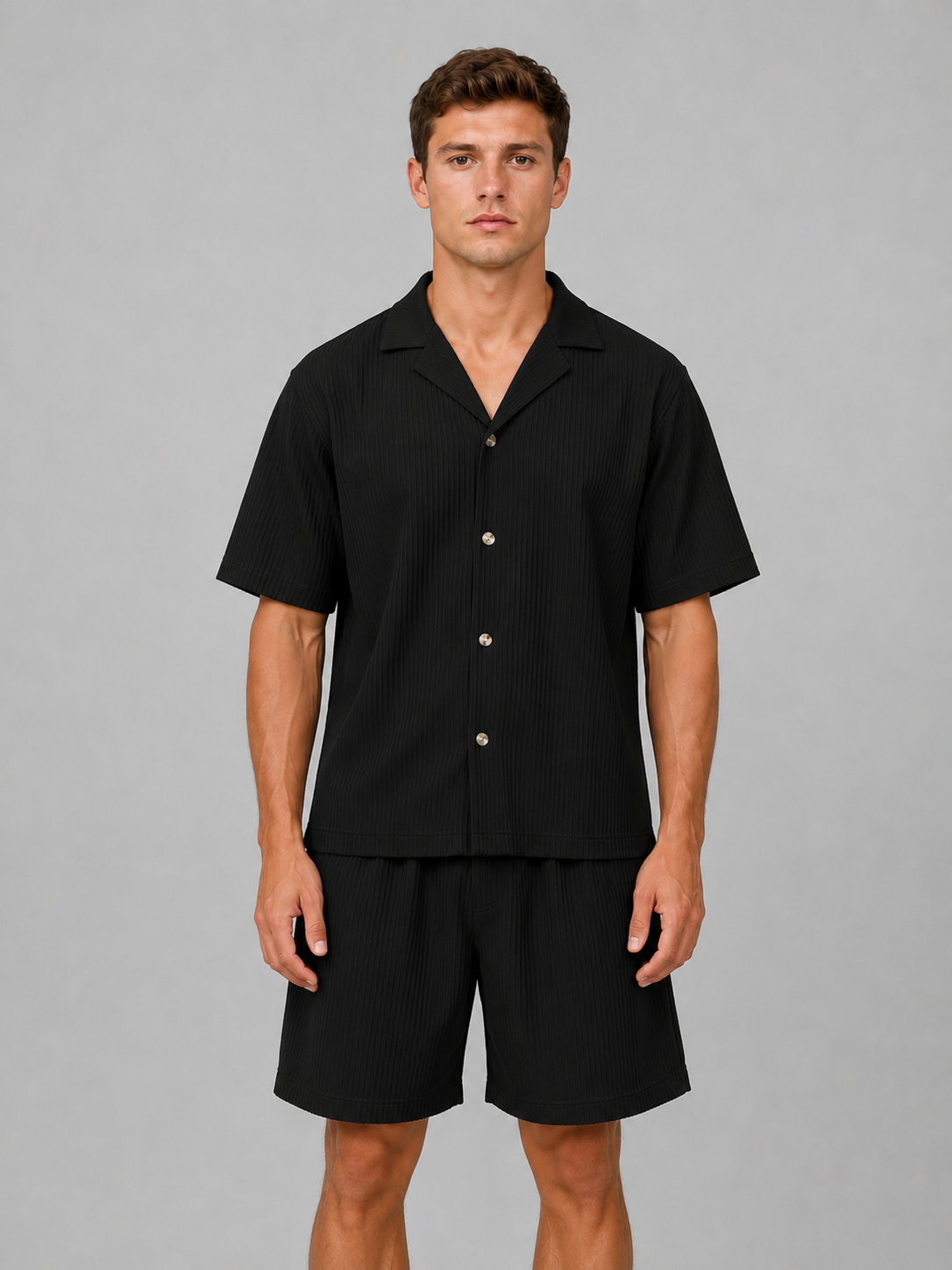 Men's Resort Shirt and Shorts Matching Set | Two-Piece Co-ord