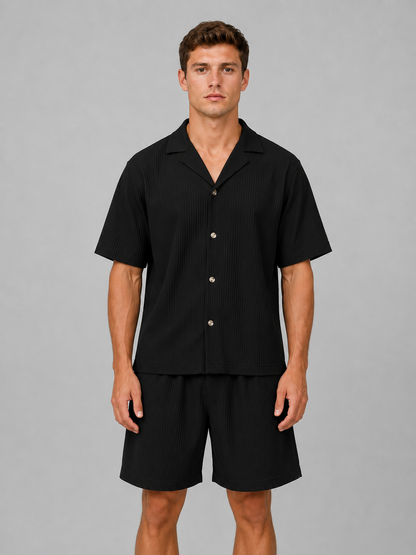 Men's Resort Shirt and Shorts Matching Set | Two-Piece Co-ord
