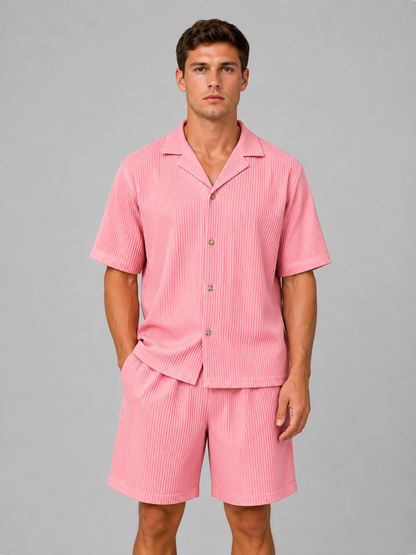 Men's Resort Shirt and Shorts Matching Set | Two-Piece Co-ord