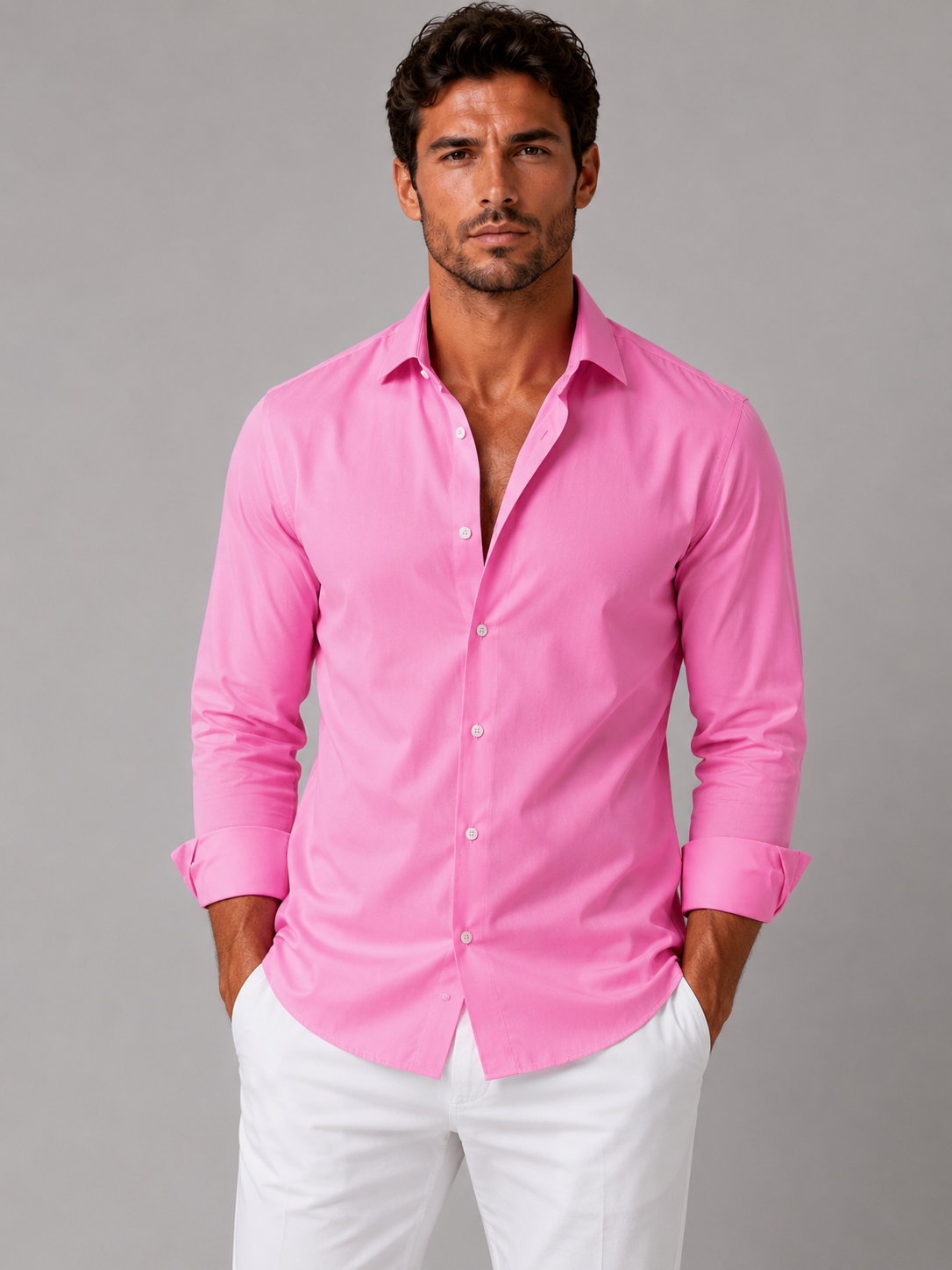 Men’s Business Formal Shirt | Slim Fit