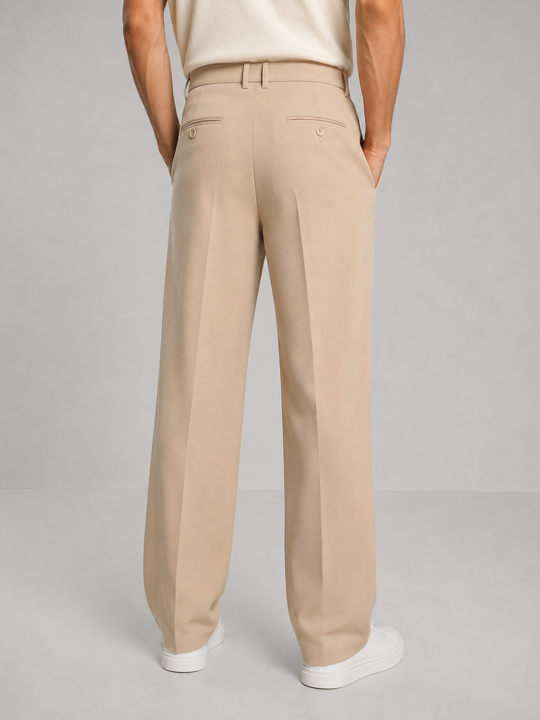 Men's Smart Casual Pleated Trousers | Relaxed Fit