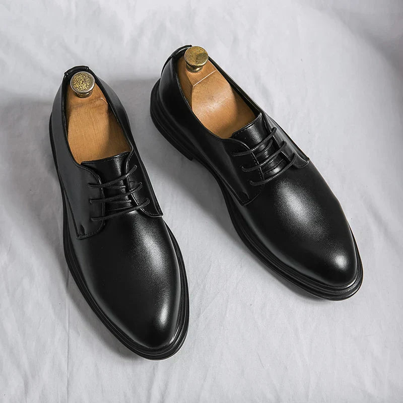 Men's Derby Style Wedding Shoes | Black