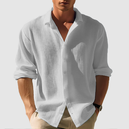 Men’s Casual Collared Button-Down Shirt | Long Sleeve