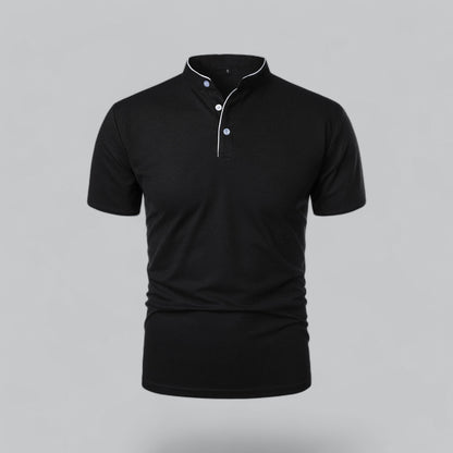Men's Casual Stand-Collar Polo Shirt | Short-Sleeve