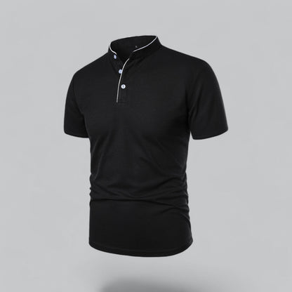 Men's Casual Stand-Collar Polo Shirt | Short-Sleeve