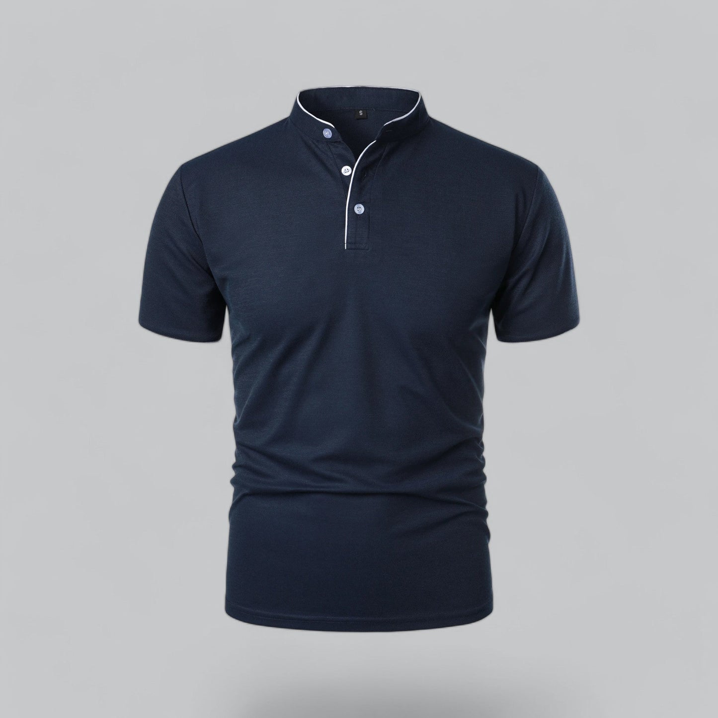 Men's Casual Stand-Collar Polo Shirt | Short-Sleeve