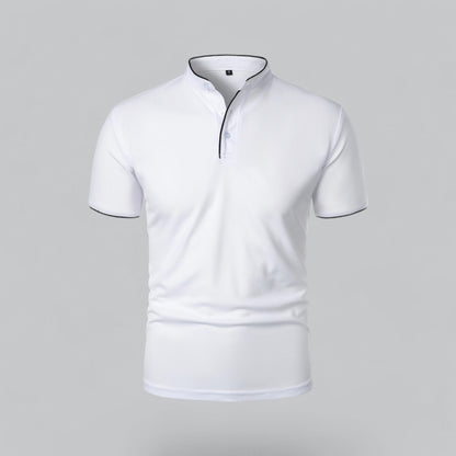 Men's Casual Stand-Collar Polo Shirt | Short-Sleeve