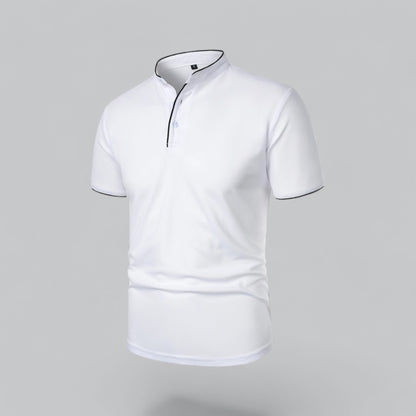Men's Casual Stand-Collar Polo Shirt | Short-Sleeve