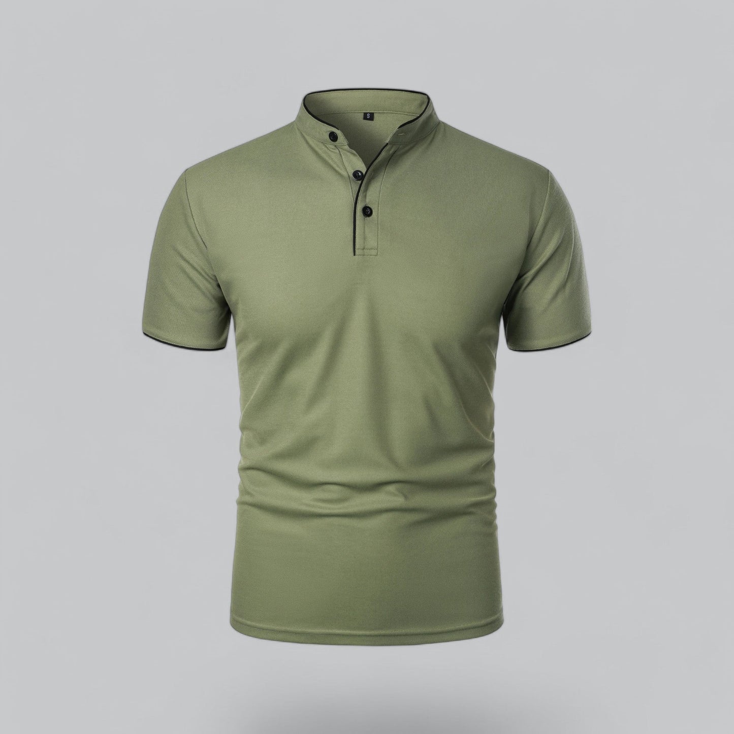 Men's Casual Stand-Collar Polo Shirt | Short-Sleeve