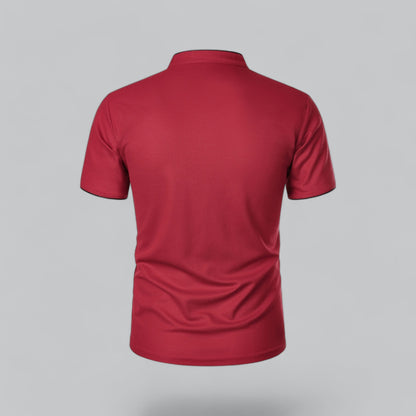 Men's Casual Stand-Collar Polo Shirt | Short-Sleeve