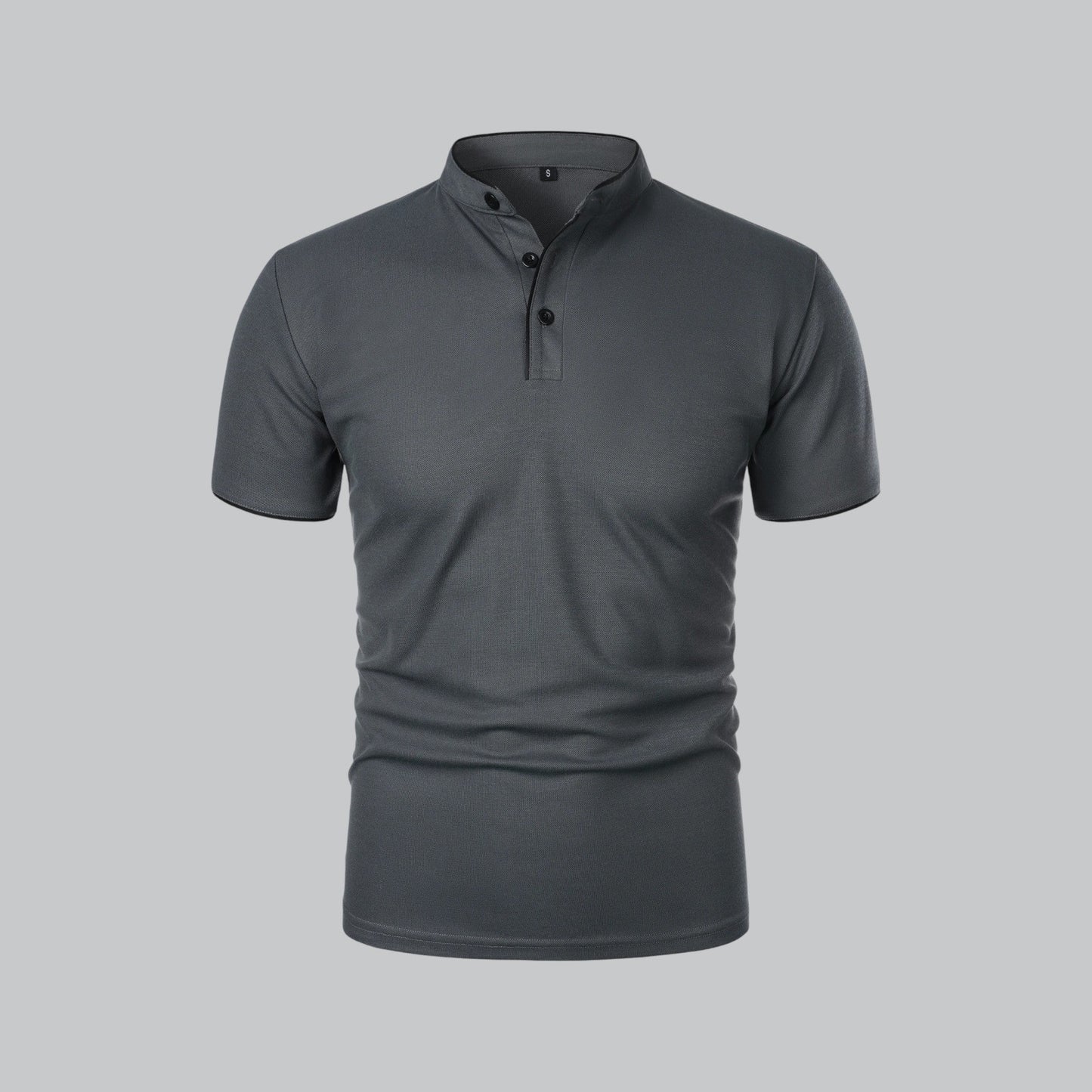 Men's Casual Stand-Collar Polo Shirt | Short-Sleeve