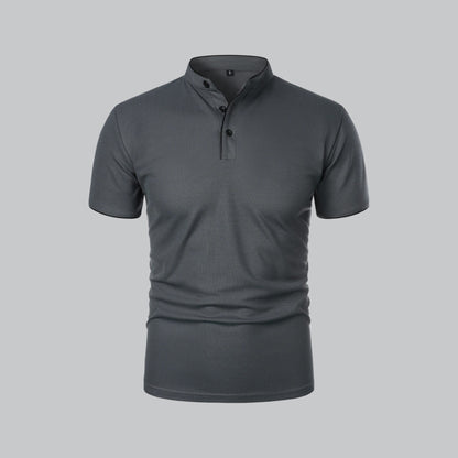 Men's Casual Stand-Collar Polo Shirt | Short-Sleeve