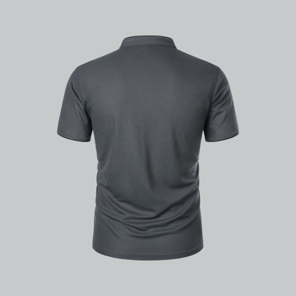 Men's Casual Stand-Collar Polo Shirt | Short-Sleeve