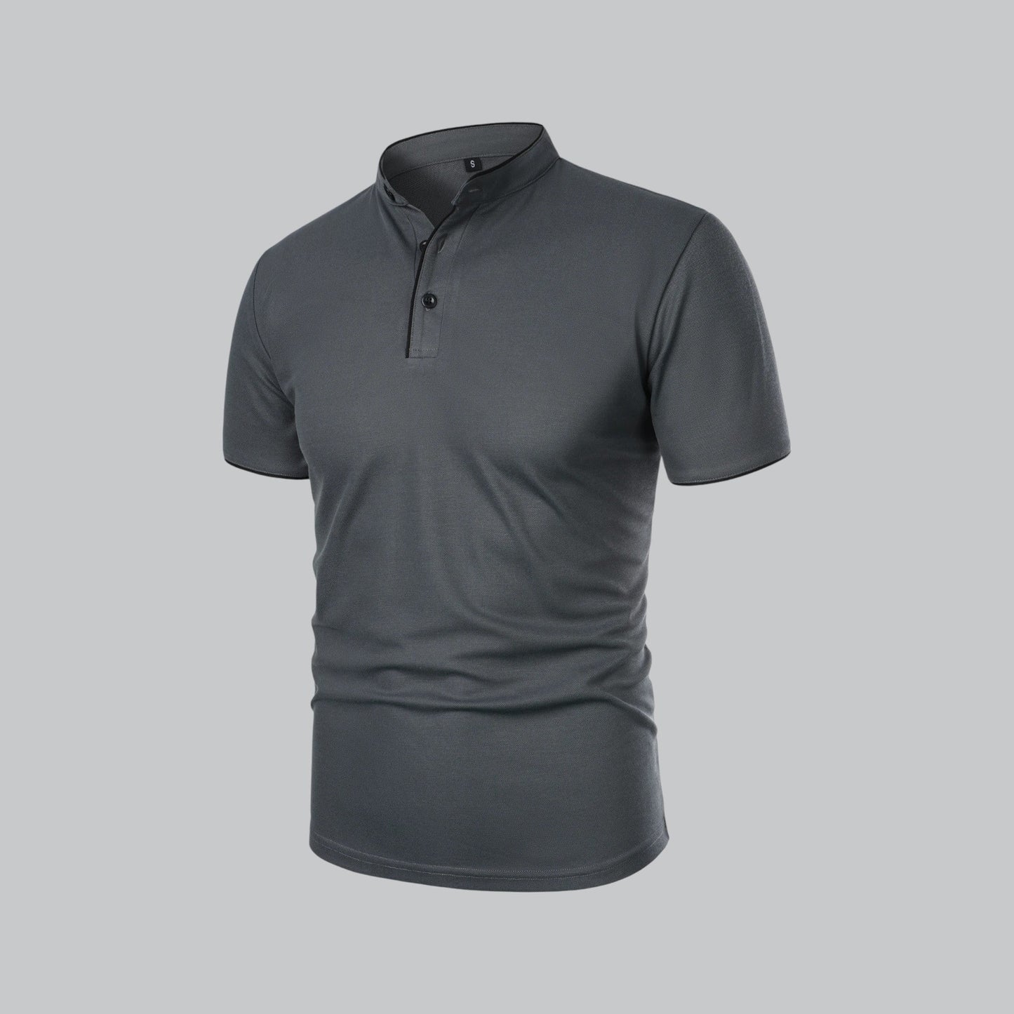 Men's Casual Stand-Collar Polo Shirt | Short-Sleeve