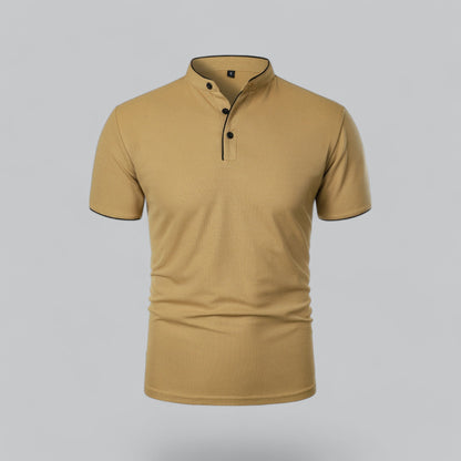 Men's Casual Stand-Collar Polo Shirt | Short-Sleeve