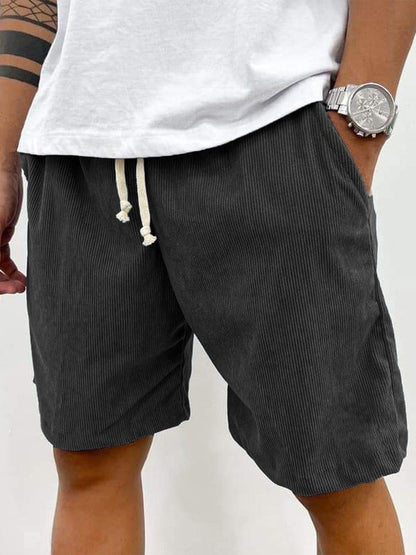 Men’s Casual Corduroy Shorts | with Drawstring