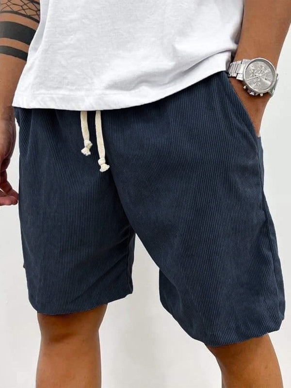 Men’s Casual Corduroy Shorts | with Drawstring