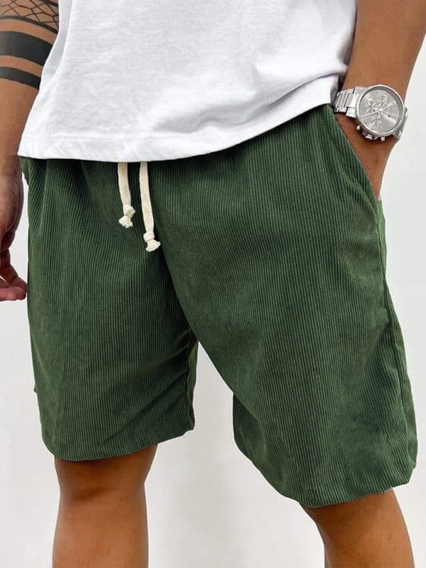 Men’s Casual Corduroy Shorts | with Drawstring