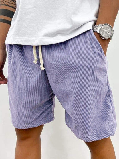 Men’s Casual Corduroy Shorts | with Drawstring