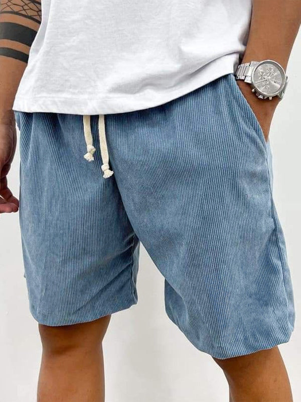 Men’s Casual Corduroy Shorts | with Drawstring