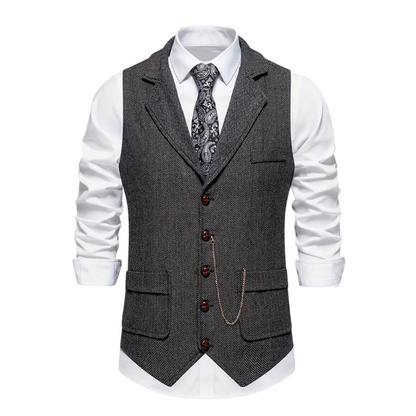 Men's Formal Waistcoat | with Lapel Collar