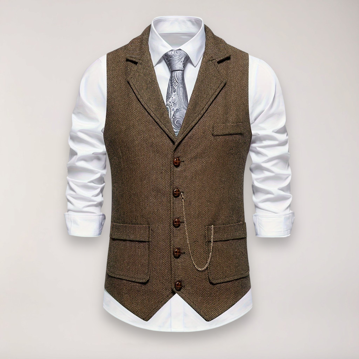 Men's Formal Vest | Lapel Collar