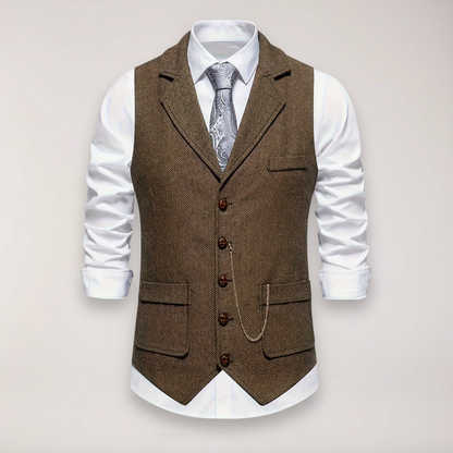 Men's Formal Vest | Lapel Collar